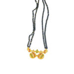 Gold-Plated Floral Mangalsutra