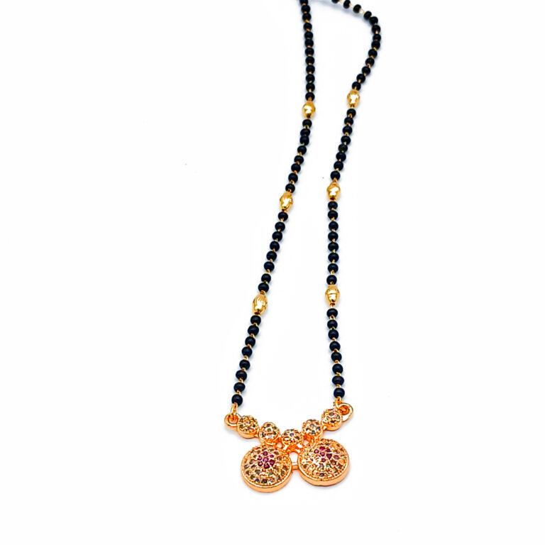 Elegant Rose Gold-Plated Mangalsutra for Women